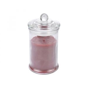 1001kdo - Bougie en bocal fruit rouge bordeaux