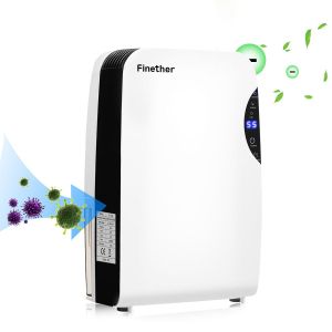 Image de Finether Ol-012e - Mini d&eacute;shumidificateur et purificateur d'air 2,5 L