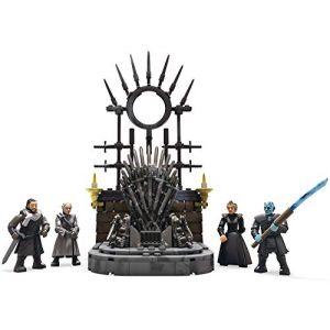 Image de Mega Construx Game of Thrones Le Trône de Fer avec 4 figurines, jeu de briques de construction, 260 pièces, 16 ans et plus, GKM68