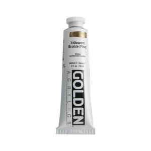 Image de Golden Peinture acrylique iridescente 60 ml 4025 - Argent iridescent fin