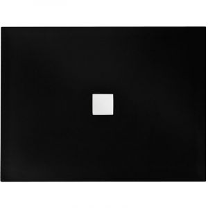Azura home design Receveur de douche extra-plat NOX ULTRASLIM rectangulaire 100-120-130-140 x 80-90 cm noir-blanc - Dimensions: 140 x 90 cm