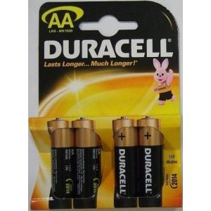 Duracell 4 piles alcalines AA LR06 Plus