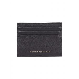 Tommy Hilfiger Porte-cartes en cuir grainé Noir - Couleur Noir - Taille Taille unique