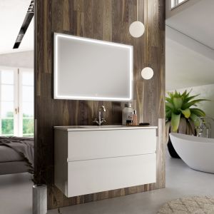 -12% - Cosyneo - Meuble de salle de bain - MIG et miroir Led VELDI - 60cm