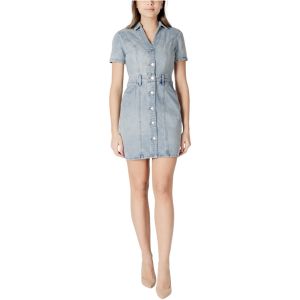 Morgan Robe courte ajust&eacute;e en jean jean bleached femme - Taille 34