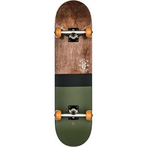 Globe G2 Half Dip 2 Skateboard/Streetboard Mixte Adulte, Dark Maple/Hunter Green, M