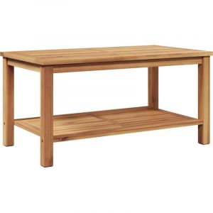 VidaXL Table basse Marron 90 x 50 x 45 cm Bois de teck massif
