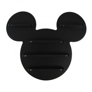 North Star Balloons Etagère murale forme Visage Mickey Disney - Noir