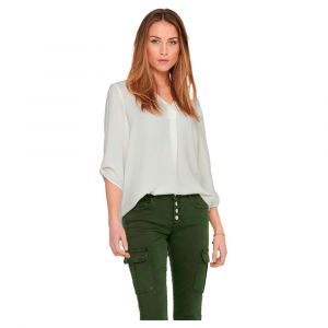 JDY Divya 3/4 Top WVN Noos Blouse, Cloud Dancer, 36 Femme