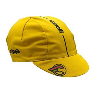Cinelli Supercorsa Casquette de Cyclisme, Jaune Curry, Taille Unique Mixte