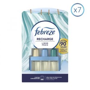 Febreze 7 Recharges Linge Frais Pour Desodorisant Electrique, 20ml Smart