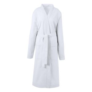 Le Jacquard Français Peignoir en coton blanc XS