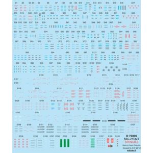 Eduard MAQUETTE MIG-21SMT STENCILS 1/72 D72006