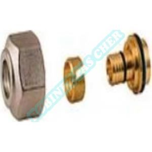 Giacomini R179X077 - Adaptateur pour tube r&eacute;ticul&eacute; Calibre 18 Diam. 16 mm