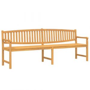 VidaXL Banc de jardin 228x59,5x90 cm bois de teck solide