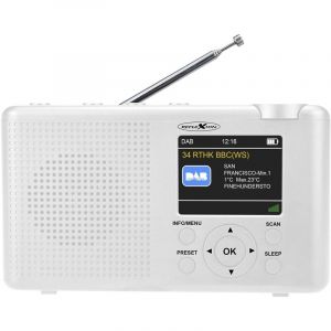 Reflexion TRA23DAB/WH Radio de table dab+, dab, fm dab+, fm rechargeable blanc