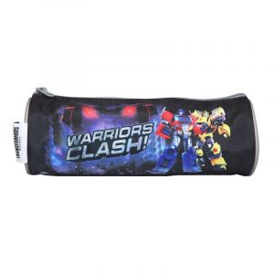 Bagtrotter trousse scolaire ronde transformers noire