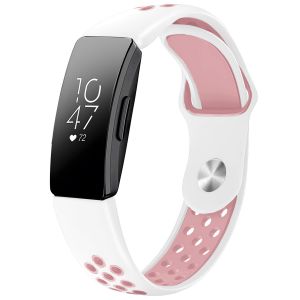 Imoshion Bracelet sportif en silicone Fitbit Inspire - Blanc / Rose