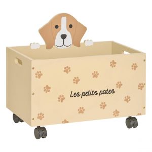 Coffre de rangement enfant Scott beige