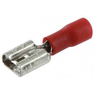 10 Cosses Femelles Préisolées Rouge Dim 4,8 Mm