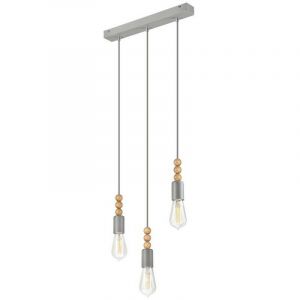 Lamkur Simon Plafonnier suspendu Cluster argent, 3x E27