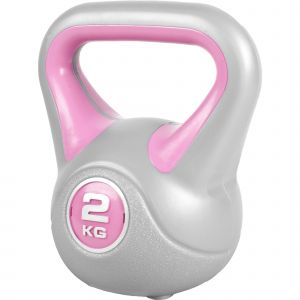 Image de Gorilla Sports Kettlebells plastique STYLISH de 2 à 20 KG - haltères russes - Poids : 2 KG