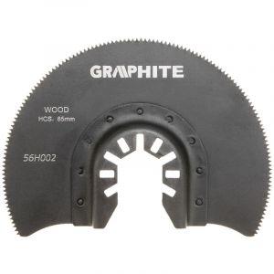 Lame semi-circulaire pour bois 85 mm, accessoire pour outils multifonctions - Graphite