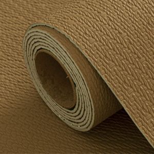 Ideko Papier Peint 3D effet tissu Caf&eacute; adh&eacute;sif auto collant &eacute;paississement 60CM x 2.8M en rouleau Style jardin doux 1.68m2