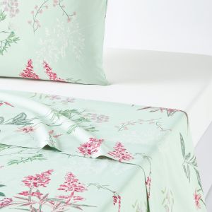 Drap plat percale de coton, Isoline Imprimé Taille 180x290 cm;240x290 cm;270x290 cm