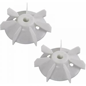 Cyclingcolors 2x Ventilateur de moteur &eacute;lectrique universel 106mm x 11,2mm 5 lames Refroidissement Ventilation R&eacute;gulateur R&eacute;paration Pompe