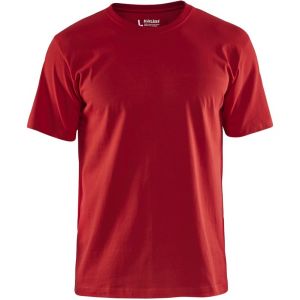 Blaklader T-shirt col rond Rouge taille XS,