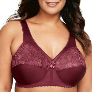 Glamorise Femme Magiclift Grand #1000 Soutien gorge de maintien sans armature, Bordeaux, 95F EU