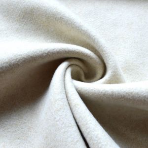 Tissu doux feutrine chin&eacute; &eacute;cru lourde qualit&eacute; si&egrave;ge - Mondial Tissus