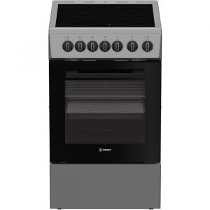 Indesit I5V3PCS Cuisini&egrave;re Electrique C&eacute;ramique Noir et Acier inoxydable