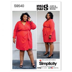 Image de Simplicity Patron 9540 robe portefeuille pour femme