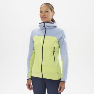 Millet Fusion Grid Hoodie - Polaire femme Limoncello / Iceberg M