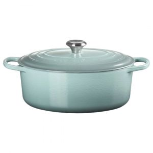 Le Creuset Cocotte Signature en fonte émaillée ovale 31 cm Sea Salt
