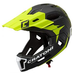 Cratoni Casque de vélo Unisex-Adult, NÉG/LIM, 52-56