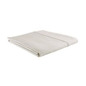 Descamps Drap plat Sublime mordoré en satin de coton peigné 110 fils/cm² Gris - Couleur Gris - Taille 180 x 290 cm