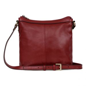 Hexagona Sac porté travers Cuir REPUBLIQUE Carmin Kali