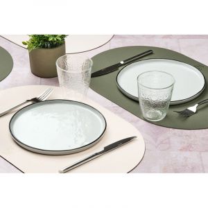 Set de table réversible - cuir recyclé