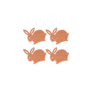 Chaks 77071 - 12 confettis Lapins feutrine