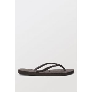 Havaianas Tongs Slim Glitter Femme - Black, Black - Taille 41/42