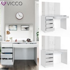 Image de Coiffeuse „Sherry“ Blanc brillant Vicco