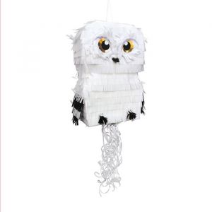 PIÑATA À TIRER CHOUETTE APPRENTI SORCIER 40CM BLANC Blanc