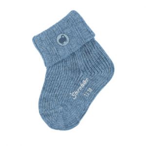 Sterntaler Chaussettes pour b&eacute;b&eacute; bleu moyen m&eacute;lang&eacute; - Taille 15/16