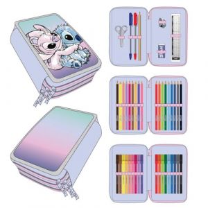 Trousse triple fille Cerda Disney Stitch