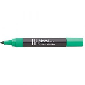 Image de Sharpie 719228 Marqueur permanent W10 Pointe biseautée Vert