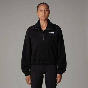 The North Face 100 Glacier Half Zip Tnf Black - Pull-over - noir - M - 100% Polyester,Toison