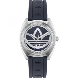 Adidas Montre - Aofh23014 - Bracelet En Silicone Noir - Étanche 5 Atm - Sportive